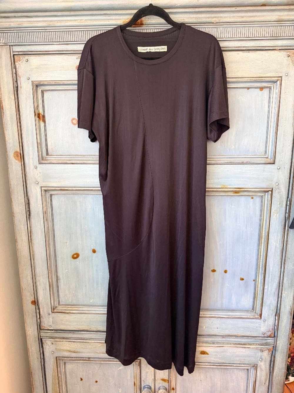 Vintage Comme des Garçons Black Satin Cocktail dress Size M/L